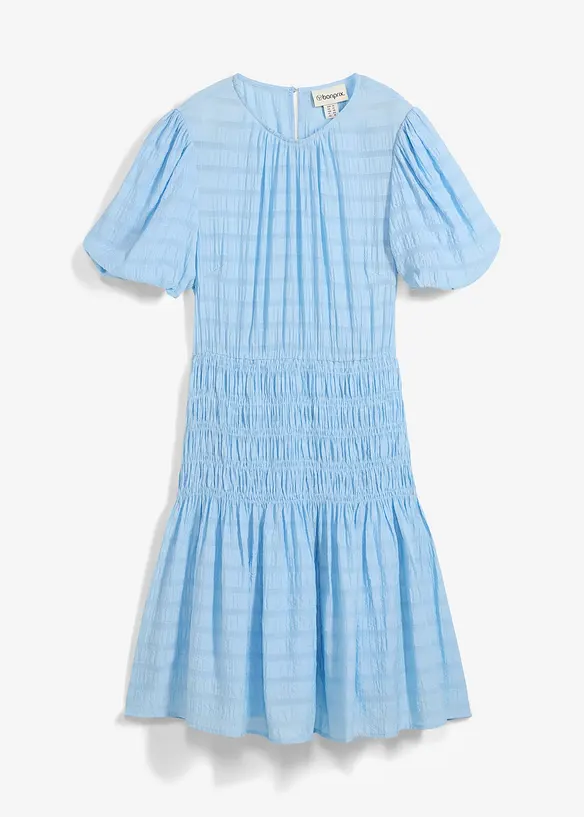 Robe courte smockée, bonprix