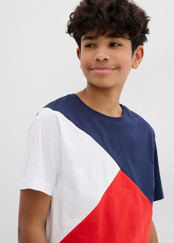 T-Shirt und Sweat-Bermuda (2-tlg.Set) aus reiner Bio-Baumwolle, bonprix