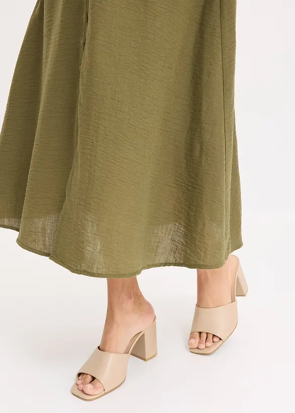 Robe midi aspect lin, bonprix