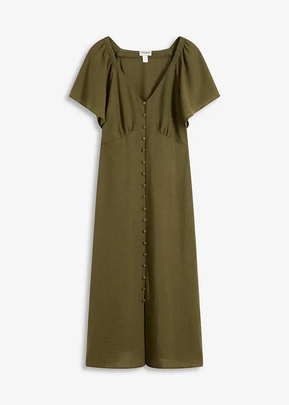 Robe midi aspect lin, bonprix