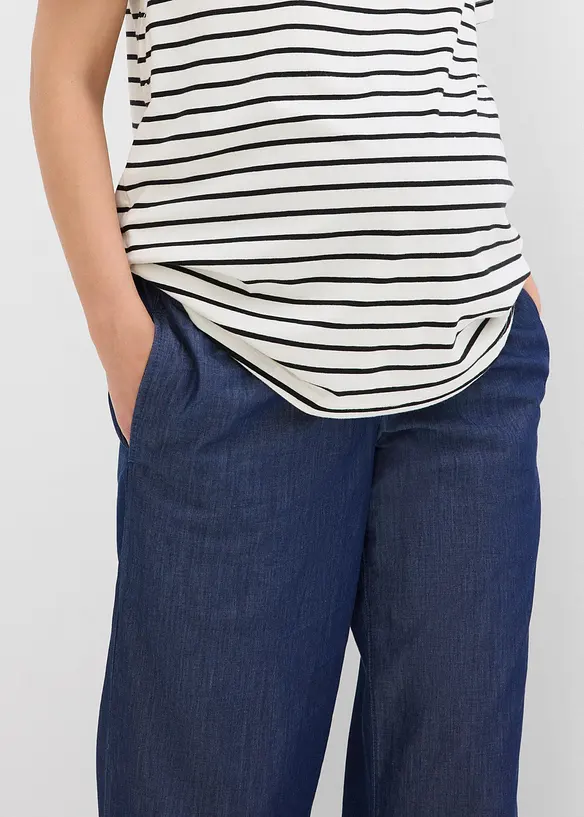 Jean de grossesse ample, 100% coton, longueur cheville, bonprix