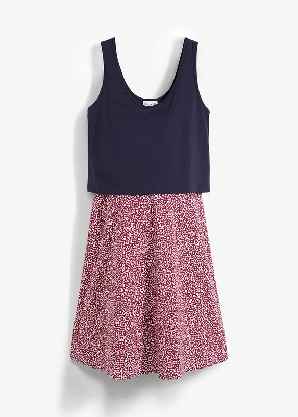 2-in-1 Umstands- und Stillkleid aus Bio-Baumwolljersey, bonprix