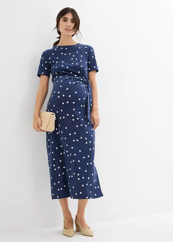 Robe midi de grossesse en jersey coton, bonprix