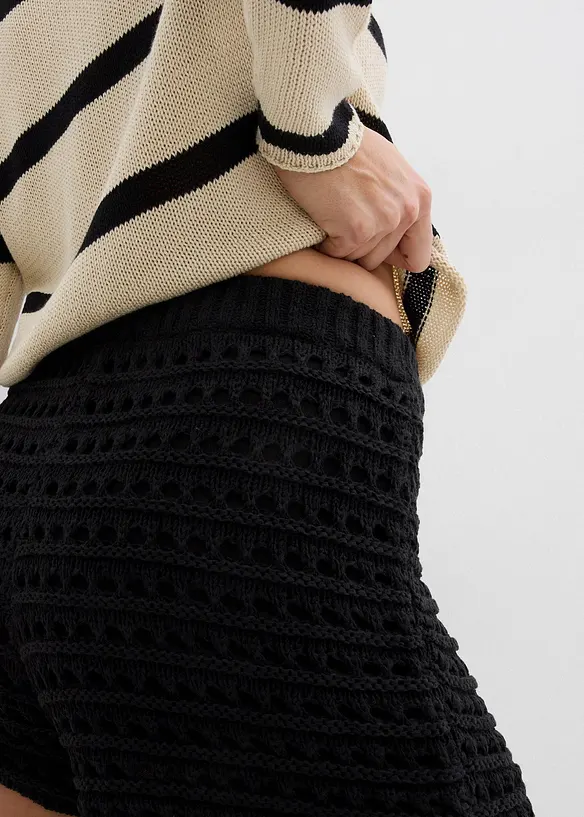 Short en maille, doublé, bonprix