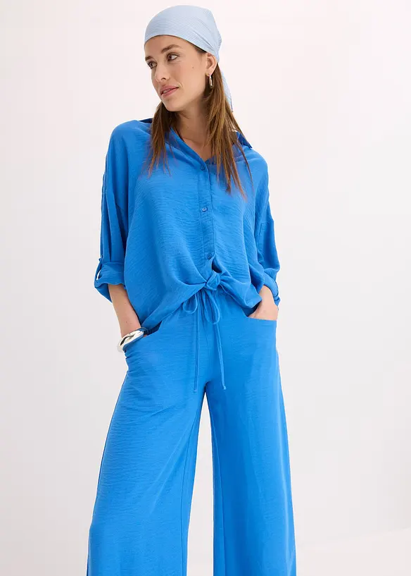 Marlenehose aus leichtem Crêpe, bonprix