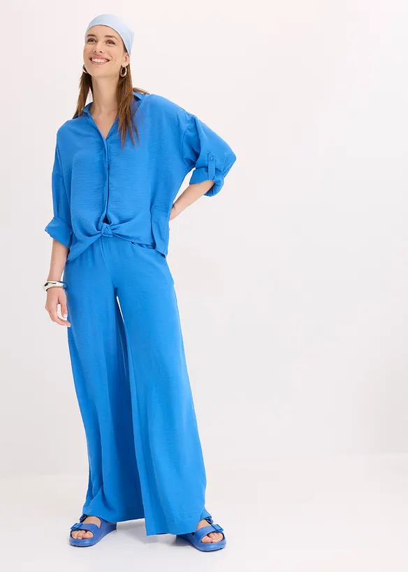 Marlenehose aus leichtem Crêpe, bonprix