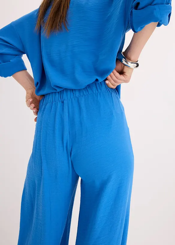 Marlenehose aus leichtem Crêpe, bonprix