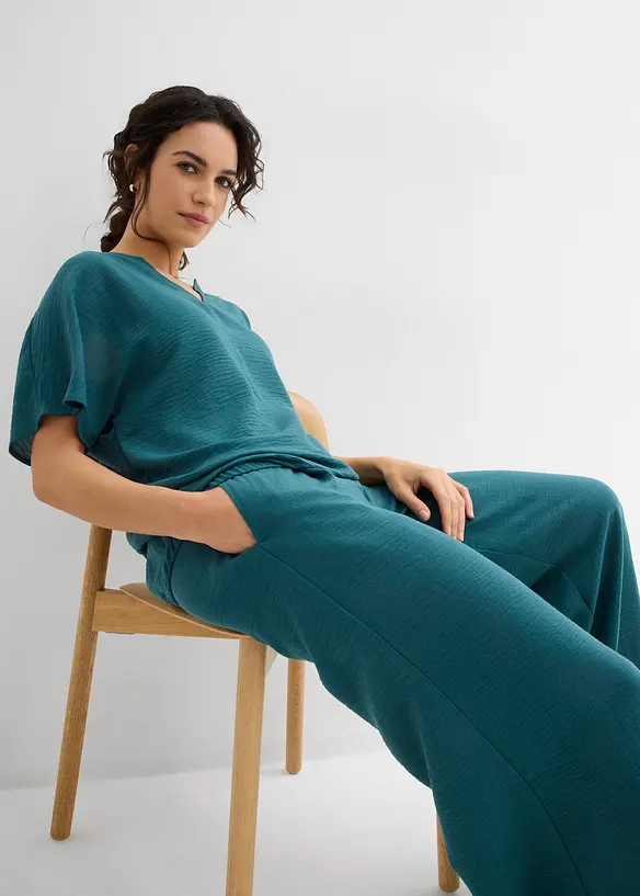 Blouse oversize à base élastiquée, bonprix