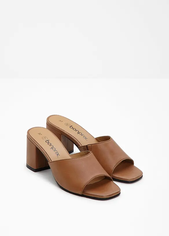 Pantoletten aus Leder, bonprix