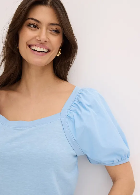 T-shirt à manches bouffantes, bonprix