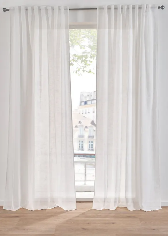 Voilage textur&eacute; (1 pce), bonprix