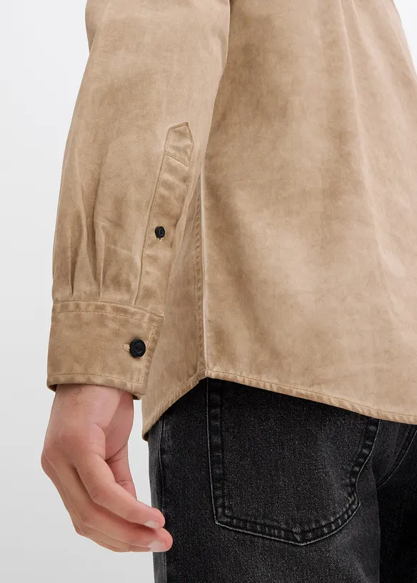 Chemise aspect délavé, 100% coton, bonprix