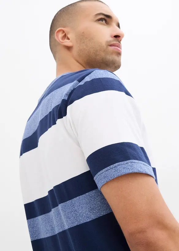 T-shirt col Henley manches courtes, bonprix