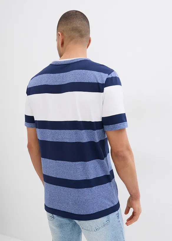 T-shirt col Henley manches courtes, bonprix