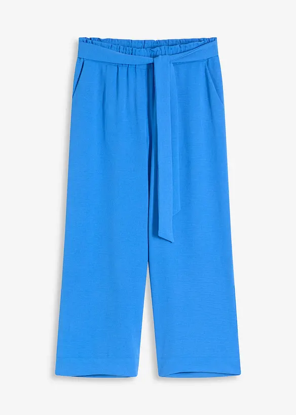 Jupe-culotte à taille élastiquée et revers, bonprix