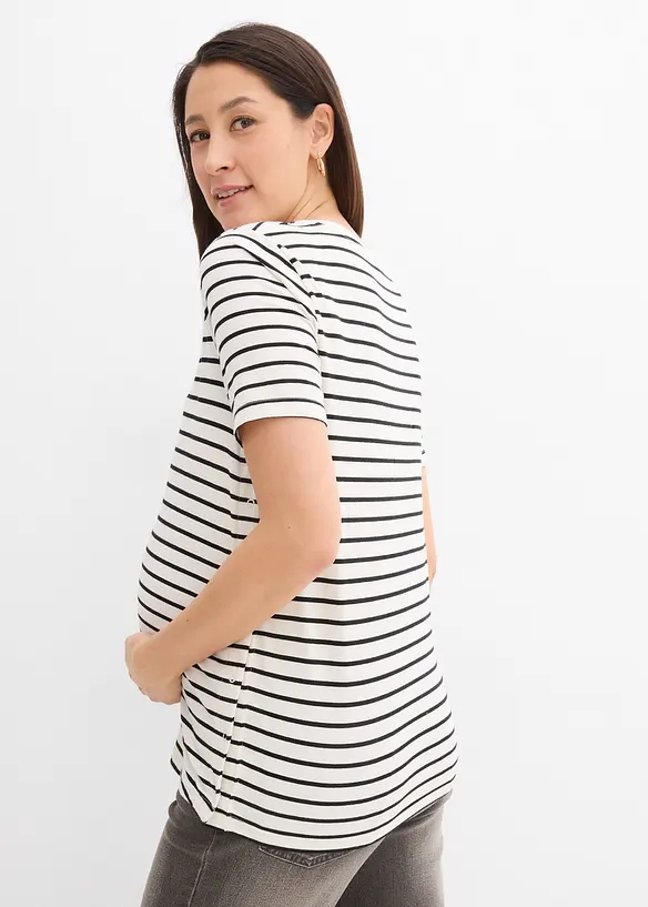 2-in-1 Umstands- und Stillshirt aus Bio-Baumwolle, bonprix