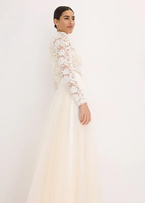 Jupe longue en tulle délicat, bonprix