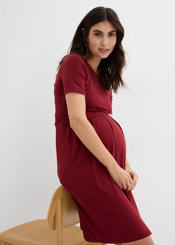 2-in-1 Umstandskleid mit diskreter Stillfunktion aus Viskose, bonprix