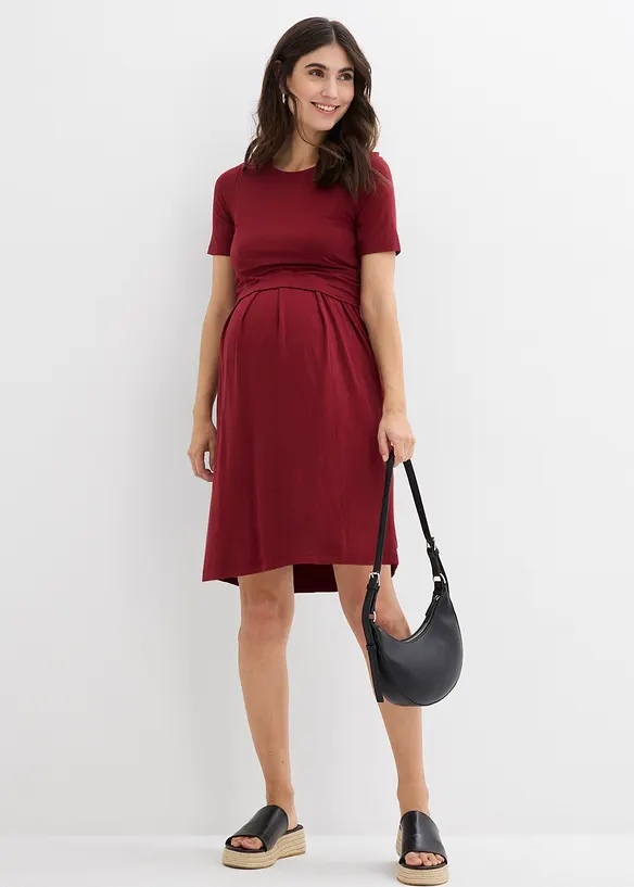 2-in-1 Umstandskleid mit diskreter Stillfunktion aus Viskose, bonprix