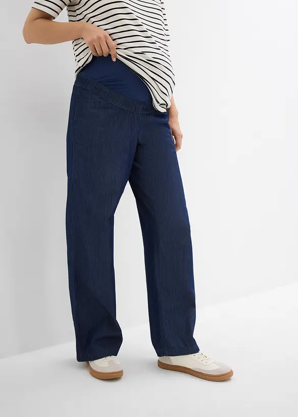 Jean de grossesse ample, 100% coton, longueur cheville, bonprix