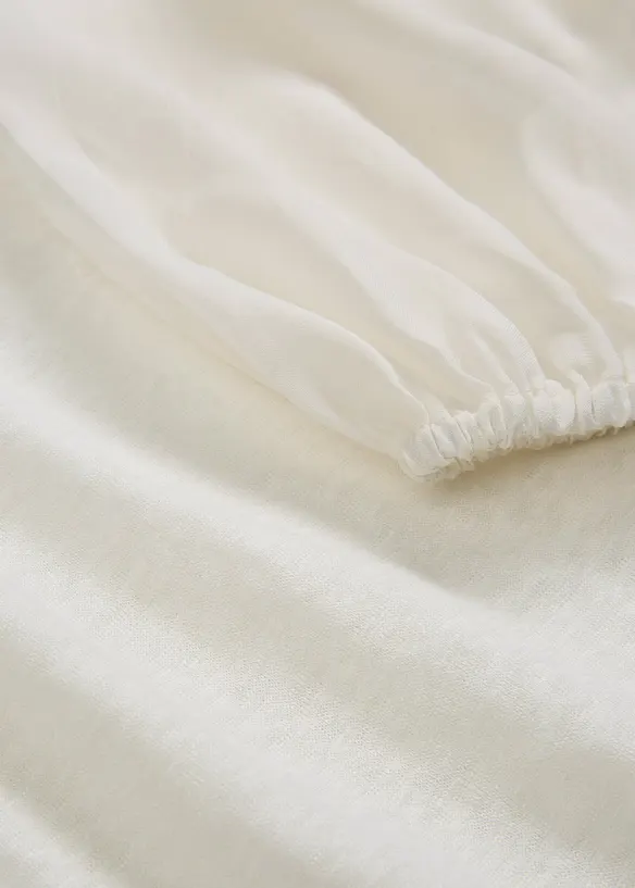 Leinen-Shirt mit Ballonärmeln, bonprix