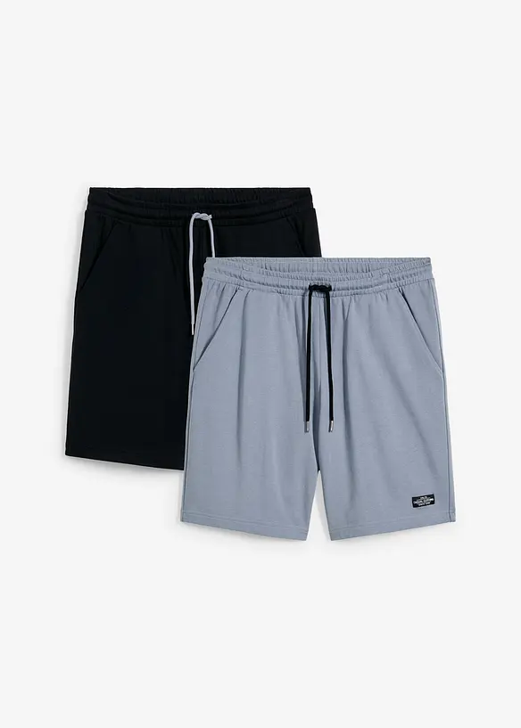 Lot de 2 bermudas sweat, bonprix
