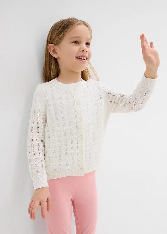 Gilet en maille ajourée, bonprix