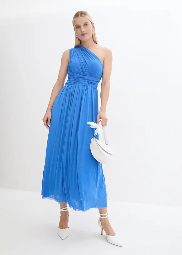 Robe longue en mesh, avec plusieurs façons de la porter, bonprix