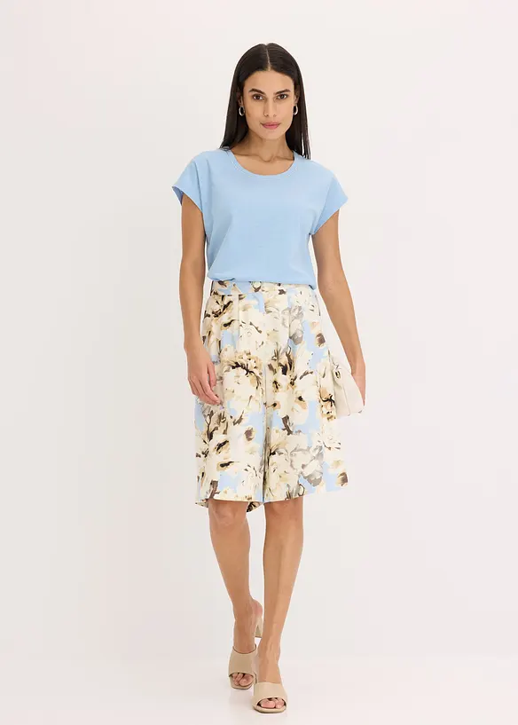 T-shirt, effet lin, bonprix