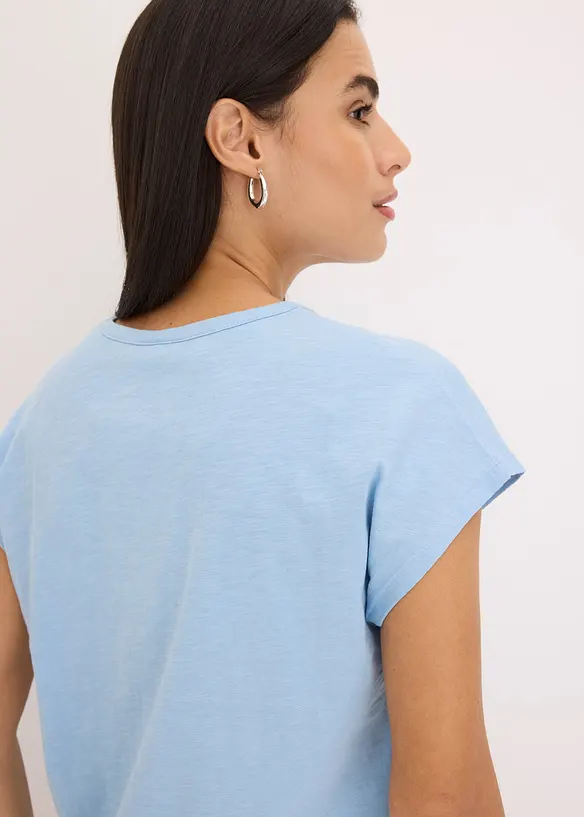 T-shirt, effet lin, bonprix