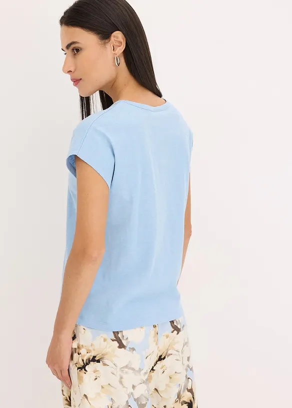 T-shirt, effet lin, bonprix
