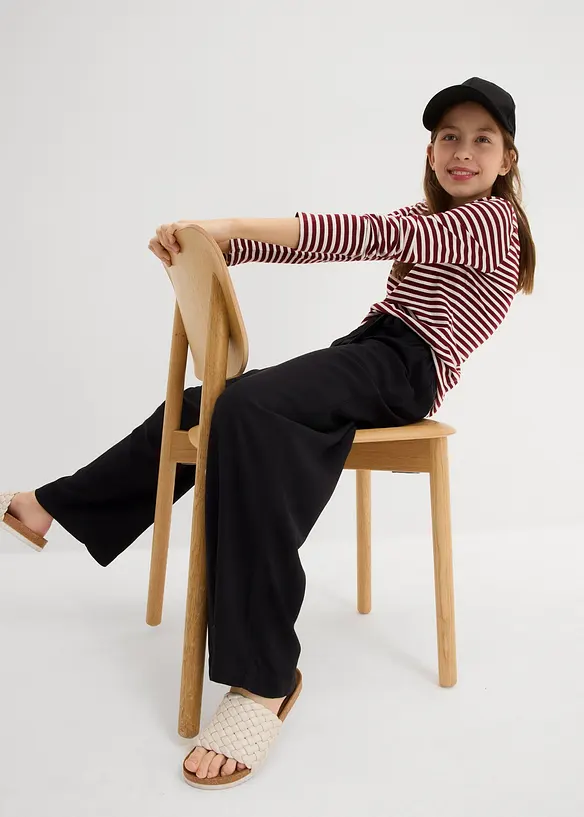 Pantalon palazzo doux, bonprix