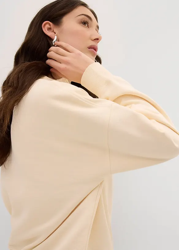 Sweat oversize 100% coton, bonprix