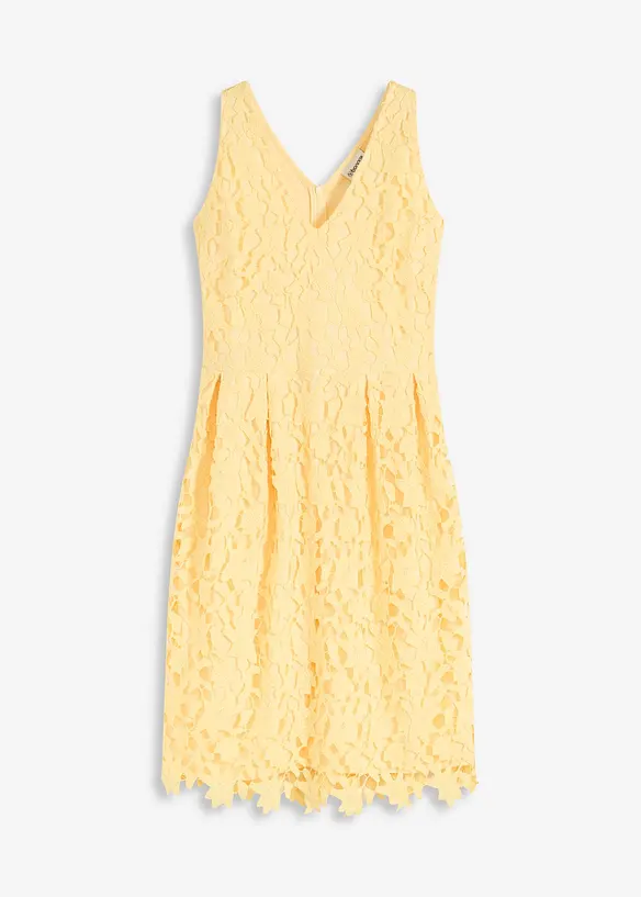 Robe en dentelle avec empiècement au crochet, bonprix