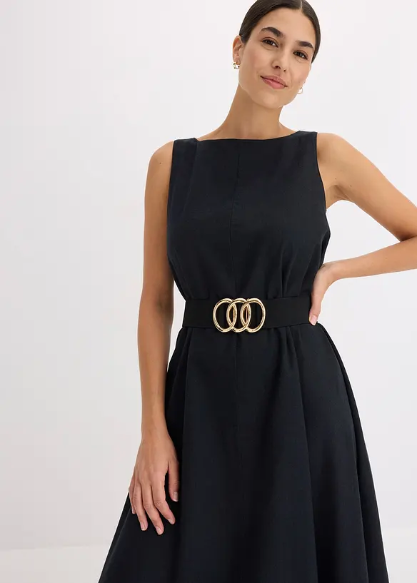 Trägerkleid aus feinem Viskose-Mix, bonprix