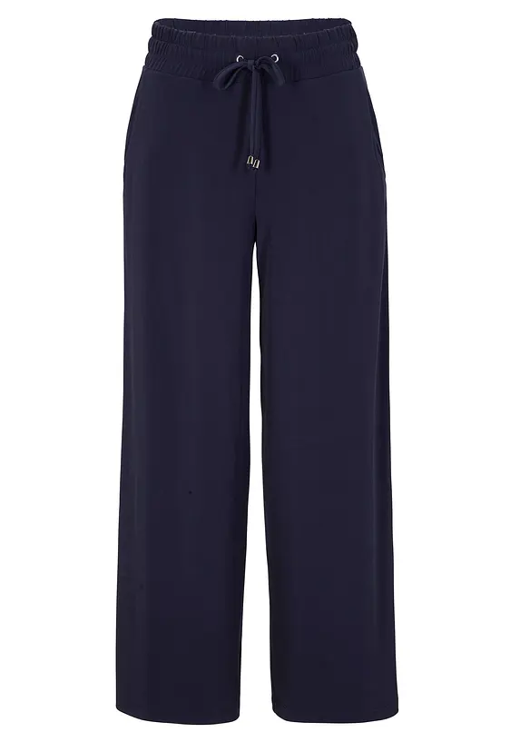 Pantalon en jersey à taille élastiquée, bonprix
