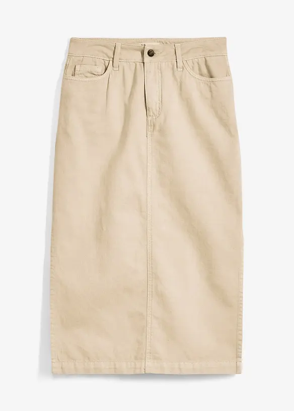 Jupe en twill 100% coton, bonprix