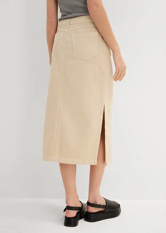 Jupe en twill 100% coton, bonprix