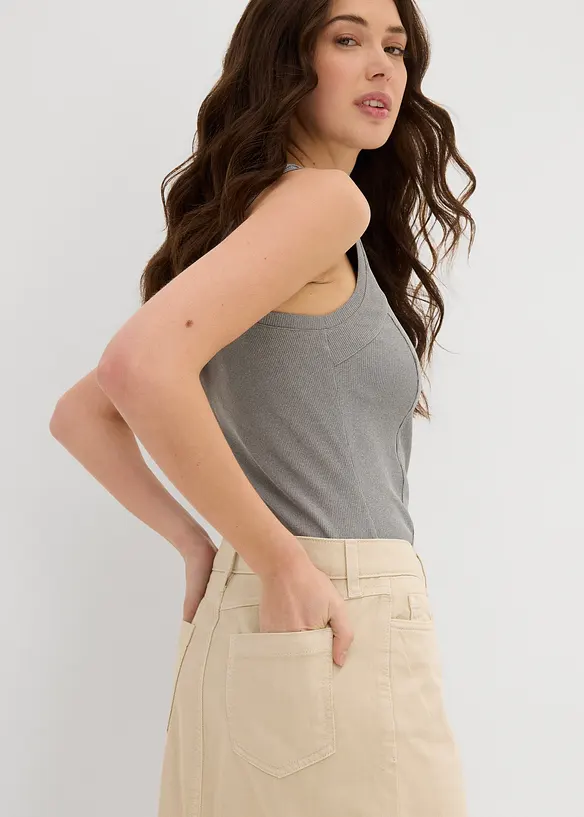 Jupe en twill 100% coton, bonprix