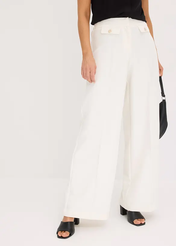 Pantalon large habillé, bonprix