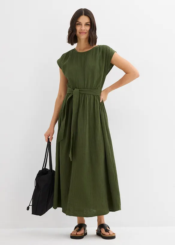 Robe midi 100% coton, bonprix