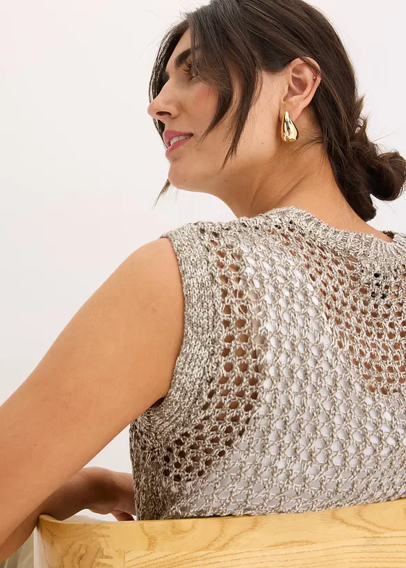 Stricktop aus Bändchengarn, bonprix