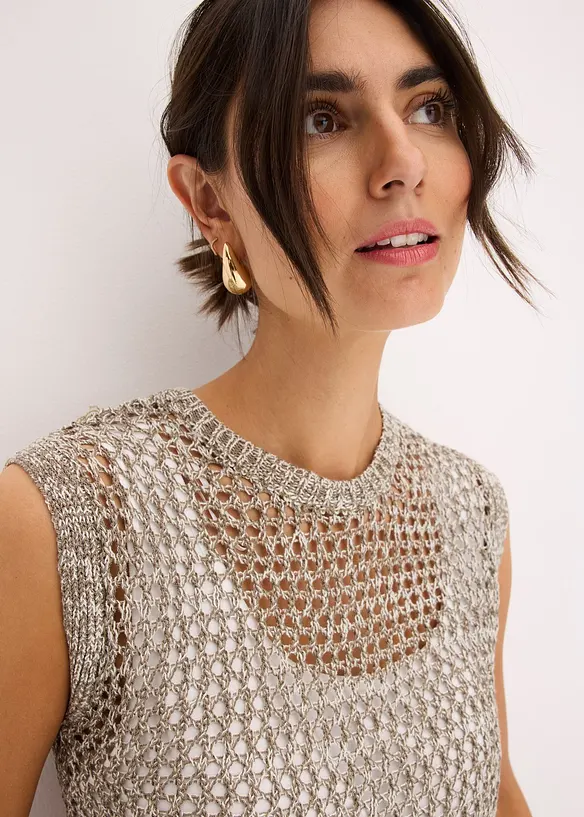Stricktop aus Bändchengarn, bonprix