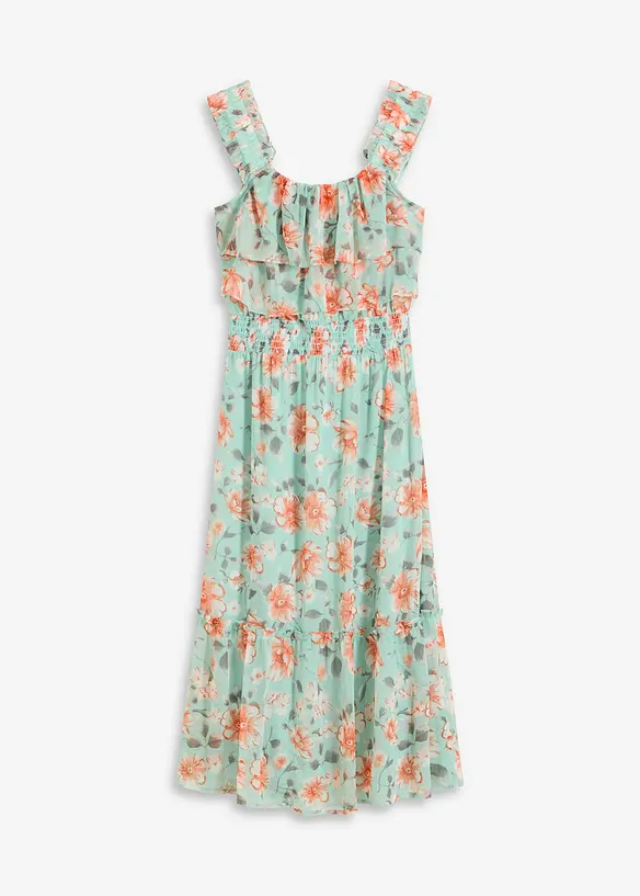 Robe imprimée col Bardot, bonprix