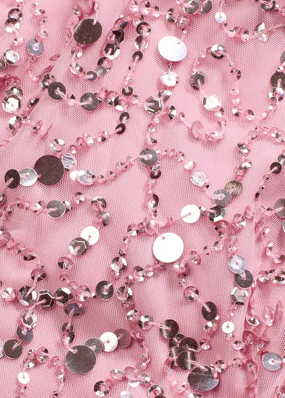 Robe courte à sequins, bonprix