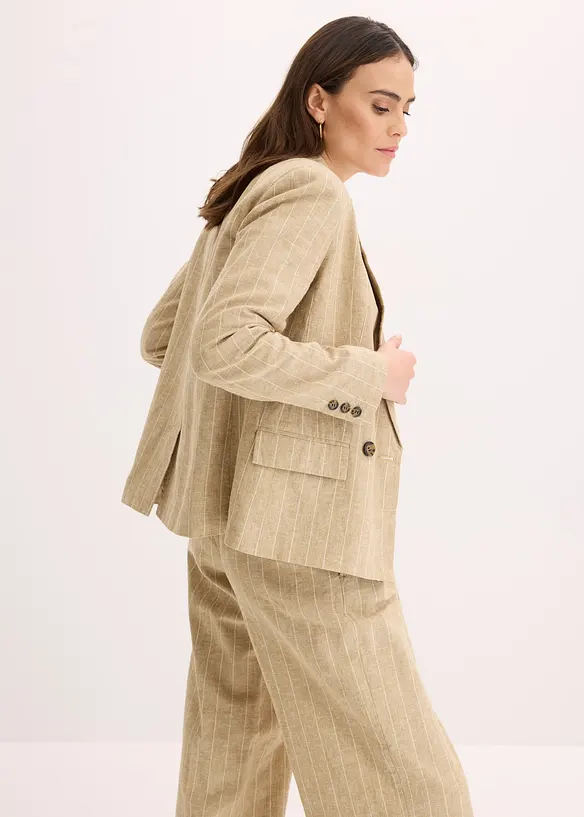 Blazer mit Leinenanteil, bonprix