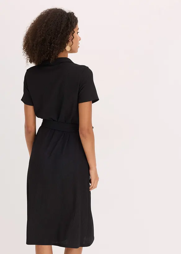 Jerseykleid aus luftigem Crêpe, bonprix