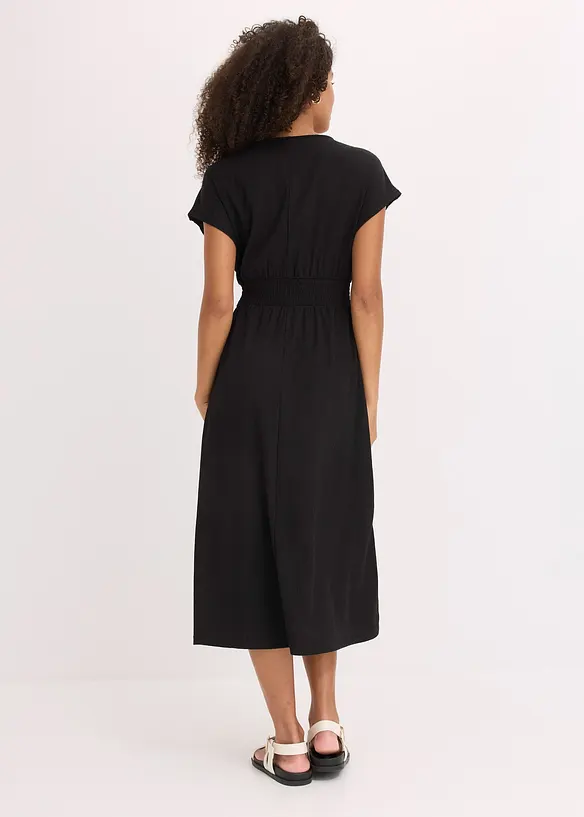 Jerseykleid aus luftigem Cr&ecirc;pe, bonprix