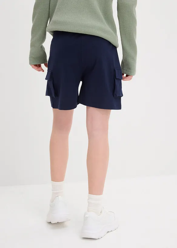 Short cargo en molleton 100% coton, bonprix