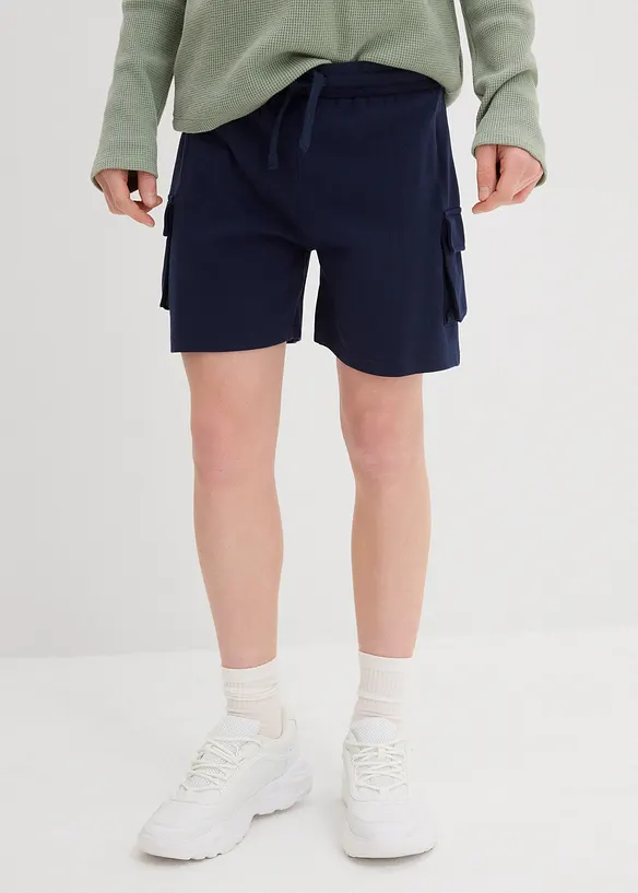 Short cargo en molleton 100% coton, bonprix